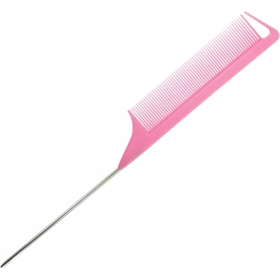 eBraid tupírovací hřeben z uhlíkového kovu s ocelovou jehlicí Rose