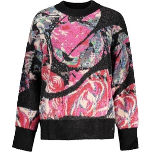 DESIGUAL Дамски пуловер desigual, Размер l, Цвят Черен (26wwjf05_ne2000)