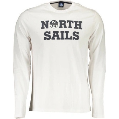 North Sails T Shirt Maniche Lunghe Uomo Bianco Bílá