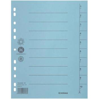 DONAU Регистър, картон, a4, donau, син 8610001-10 (8610001-10)