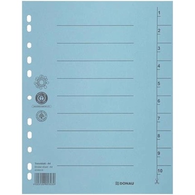 DONAU Регистър, картон, a4, donau, син 8610001-10 (8610001-10)