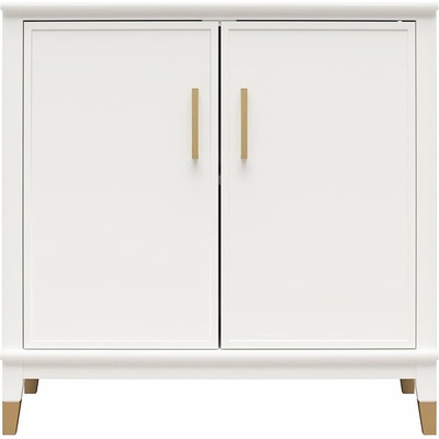 CosmoLiving by Cosmopolitan Бяло шкафче 84x84 cm Westerleigh - CosmoLiving by Cosmopolitan (4606013COM)