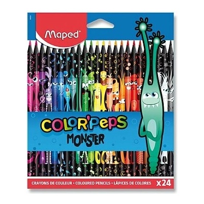 Maped Color peps Monster bezdrevné pastelky 24