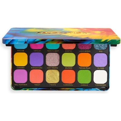 Makeup Revolution, Forever Flawless Eyeshadow Palette Bird Of Paradise paleta očních stínů 19,8 g