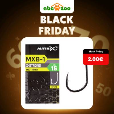 Matrix MXB-1 Barbed Eyed End Black Nickel veľ.18 10 ks