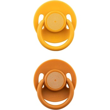 Wee Baby Залъгалки Wee Baby - Cool, 2 броя, 0-6 м, жълта и оражева (617)