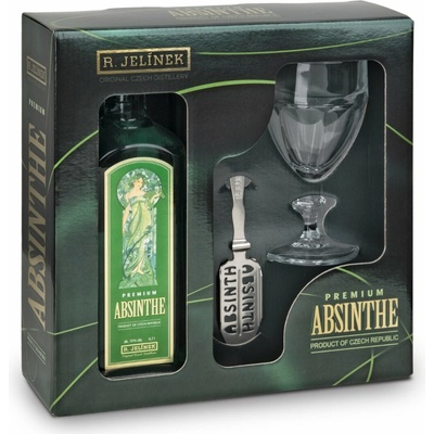 JELÍNEK ABSINTH 70% 0,7 l (darčekové balenie 1 pohár)