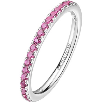 Brosway Trblietavý strieborný prsteň Fancy Passion Ruby FPR69
