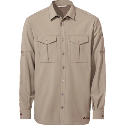 Vaude Мъжка риза с копчета Vaude Rosemoor L/S Shirt II Shirt - Linen Uni (033-1528-0912)