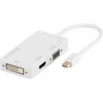 Vivanco Адаптер Vivanco 45283, Mini DisplayPort(м) към HDMI/VGA/DVI(ж), бял (45283)
