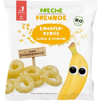 Freche Freunde BIO Křupavé kroužky Proso a banán 8 20 g