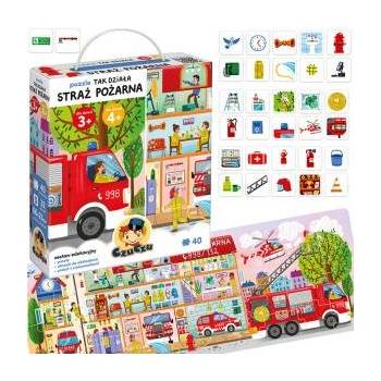 CzuCzu Puzzle This is how the fire department works 40 pieces + educational poster ZA5626