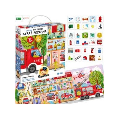 CzuCzu Puzzle This is how the fire department works 40 pieces + educational poster ZA5626