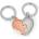 Metalmorphose Ключодържател Metalmorphose Couple Heart (MTM304-01)