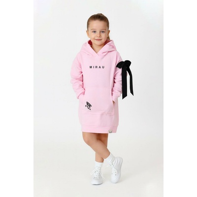 Dievčenské šaty Simia svetlo sivá/melange