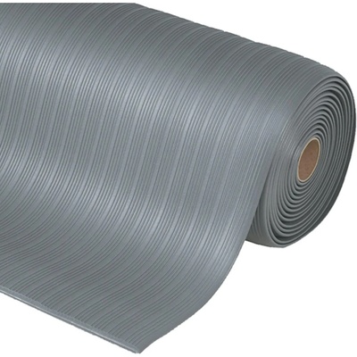 Notrax 408 Airug Plus Protiúnavová vinylová rohož s rebrovým vzorom sivá 60 cm x 18,3 m