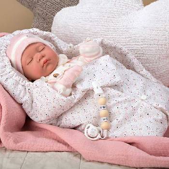 Arias Кукла-бебе Макарена със затворени очи и аксесоари - 45 см (ari98116)