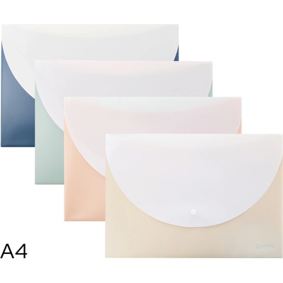 DELI GROUP CO., LTD. Obal spisový s klopou a drukem double A4 LINFINI DELI EF763 mix