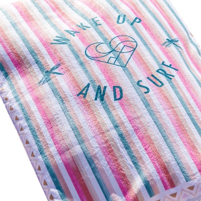 Femi Stories PARK BEACH TOWEL SURFING STRIPES 100x160
