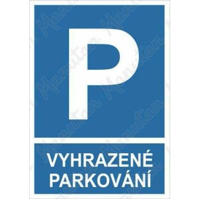 Manutan Vyhrazené parkování, plast 210 x 297 x 2 mm A4