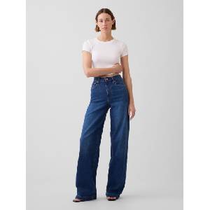 GAP Дънки Gap High Rise Stride Wide GAP | Sin | ЖЕНИ | 24REG