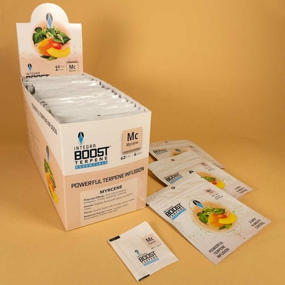Integra Boost 62% vlhkost, Terpene Essentials Myrcen Objem: 4g - box 48ks