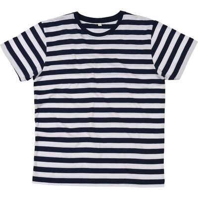 Mantis Lines pruhované námornicke tričko navy biele