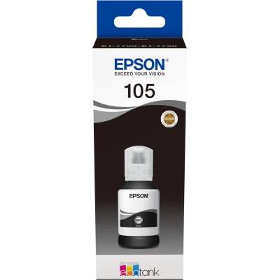 Epson Оригинална мастилница Epson 105 EcoTank Black за Epson L7160, L7180 (C13T00Q140)