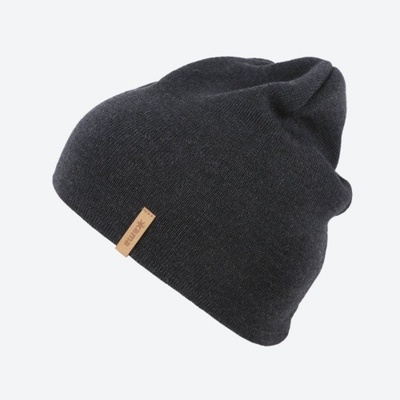 Kama pletená merino čepice A160 tm.šedá