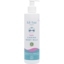 kii-baa organic Baby Caring Body Milk pečující tělové mléko s pro a prebiotiky pro děti od narození 250 ml