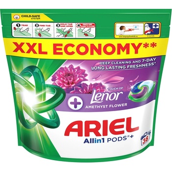Ariel Amethyst All in1+Lenor kapsule na pranie 38 PD