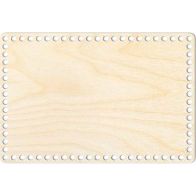 Woody Crafts Přírodní dno na háčkované košíky - Obdélník Velikost: 24x12 cm