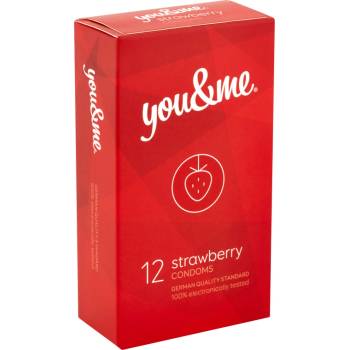 Image 1 of Primeros you&me Strawberry Condoms 12 pack - SALE Exp. 01/2021