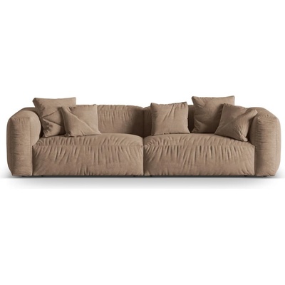 Micadoni Светлокафяв кадифен модулен диван 320 cm Martina - Micadoni (MIC_4S_120_F1_MARTINA2)