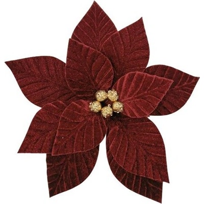Umělý gel, vánoční hvězda Christmas Touch, červená, 30 cm