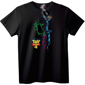 NOONEBRAND Тениска Woody от Toy Story 4 - 2XL, Black
