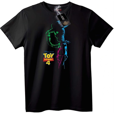 NOONEBRAND Тениска Woody от Toy Story 4 - 2XL, Black