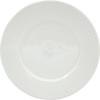 BANQUET talíř dezertní 20cm HONEYCOMB porcelánový BÍ