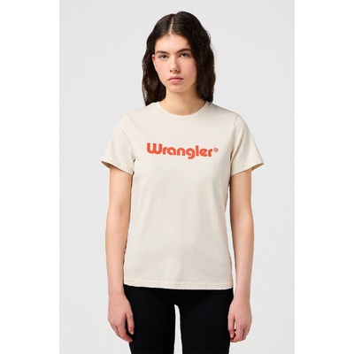 Wrangler® Dámske tričko Round Tee in VINTAGE WHITE 112350305 Béžová