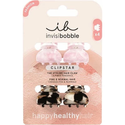 Invisibobble Clipstar Petit Four 1 ks, Černá / Tygrovaná