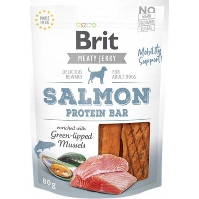 BRIT Pamlsek Meaty Jerky SALMON losos 80 g