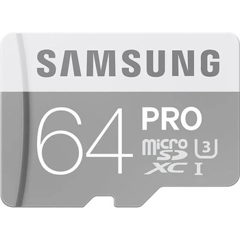 Samsung PRO microSDXC 64GB Class 10 U3 MB-MG64EA/EU