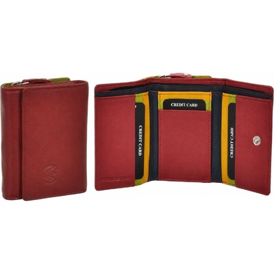 Beverly Hills Polo Club Dámská peněženka BHPC Colorfull combi S červená BH 2970 02