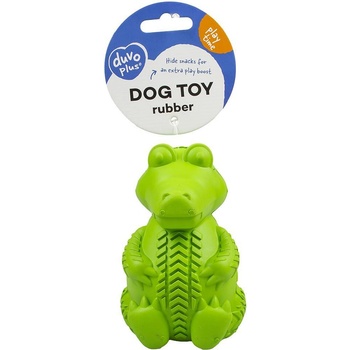 Duvo Plus - Играчка за кучета, гумен крокодил, 7, 5Х9, 5Х12 см