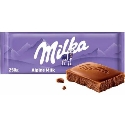 Milka Alpine Milk mléčná čokoláda z alpského mléka 250 g