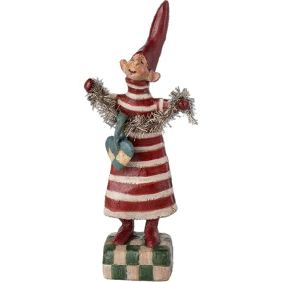 Maileg Vánoční skřítek Petit Noël No. 25, červená barva, pryskyřice