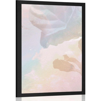 Plakát duhové listy - 60x90 silver