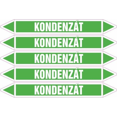 Grafiko | Kondenzát - dle ČSN 13 0072 - Materiál fólie s ochrannou laminací, Rozměr aršík 5ks šipka 212x26mm