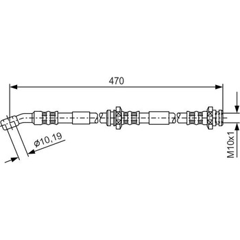 Brzdová hadica BOSCH 1 987 481 149