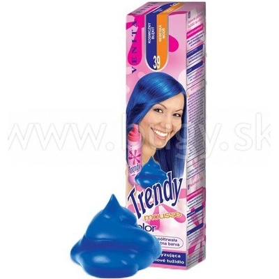 Venita Trendy farebné penové tužidlo na vlasy 39 farba nebeská modrá 75 ml